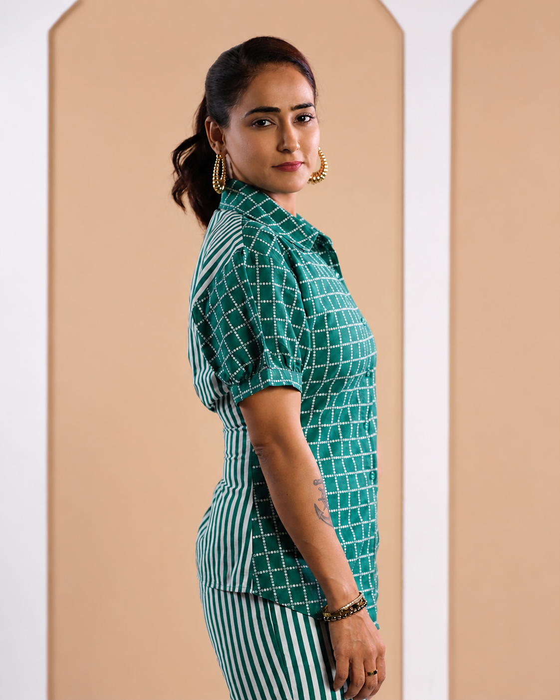 Mindy - Women's Striped Cord-Set