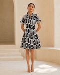 Rebecca - Women's Ocean Block Dress