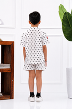 John - Boy's Polka Kurta Shirt & Shorts