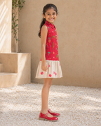 Brydon - Girls's Jungle Shirt Dress (Red)