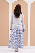 Rosalind - Women's Collared Shirt & Flared Skirt