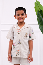 Peter - Boy's Floral Shirt & Shorts