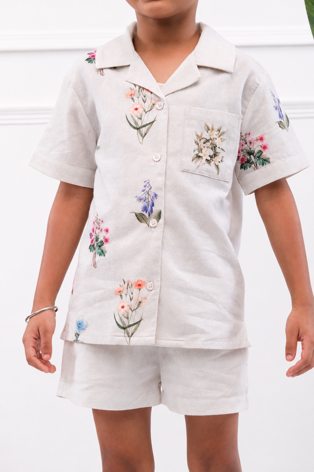 Peter - Boy's Floral Shirt & Shorts