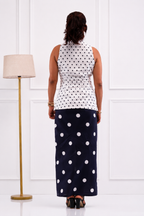 Molly - Women's Polka Shirt & Pencil Skirt