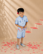 Udaan - Boy's Floral Three-Piece Co-ord Set