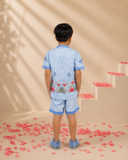 Udaan - Boy's Floral Three-Piece Co-ord Set