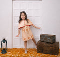 Shagun - Girls's Printed Cape Dress