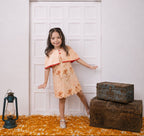 Shagun - Girls's Printed Cape Dress