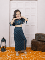 Gulzaar - Girls's Floral Top & Skirt