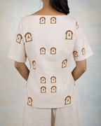 Aangan - Women's temple Inspired Co-ord Set