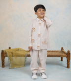 Aangan - Boy's Temple Inspired Shirt & Trouser Set
